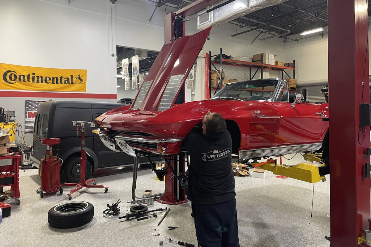 1963 Corvette suspension upgrade at Van Steel