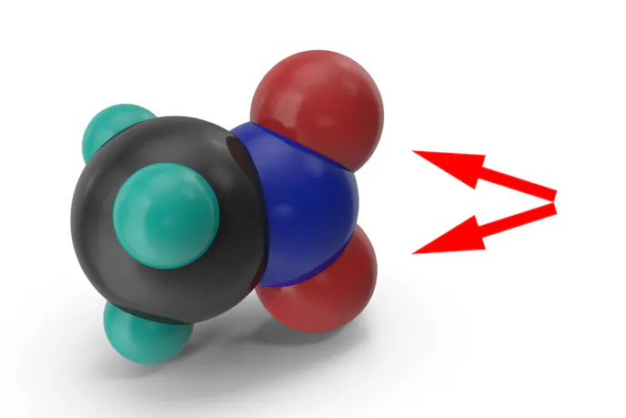Nitromethane molecule