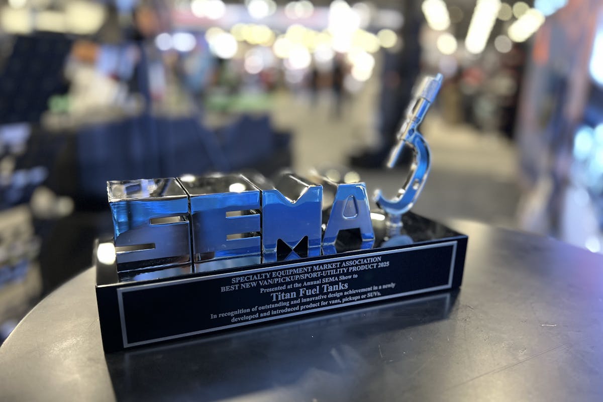 Titan Fuel Tanks Award from SEMA