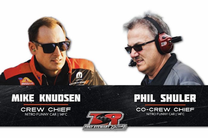 Mike Knudsen and Phil Shuler for Tony Stewart Racing leadership