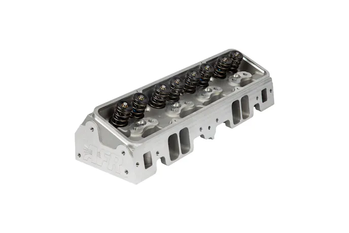 SBC Enforcer cylinder head; angled plug back view