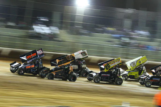 Pack Racing at the Chaos at the Creek