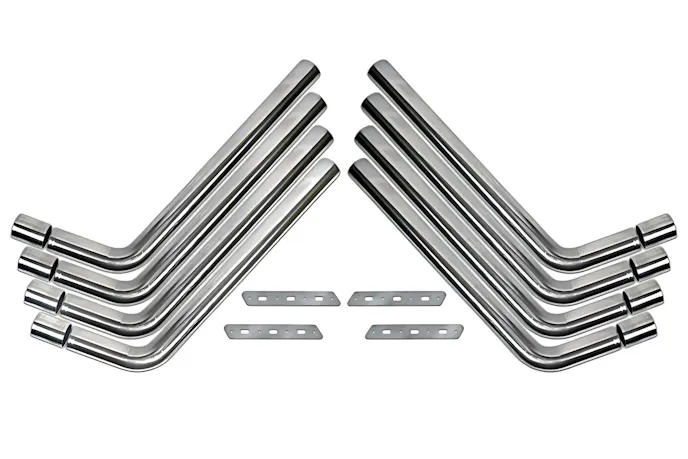 stainless zoomie header kit