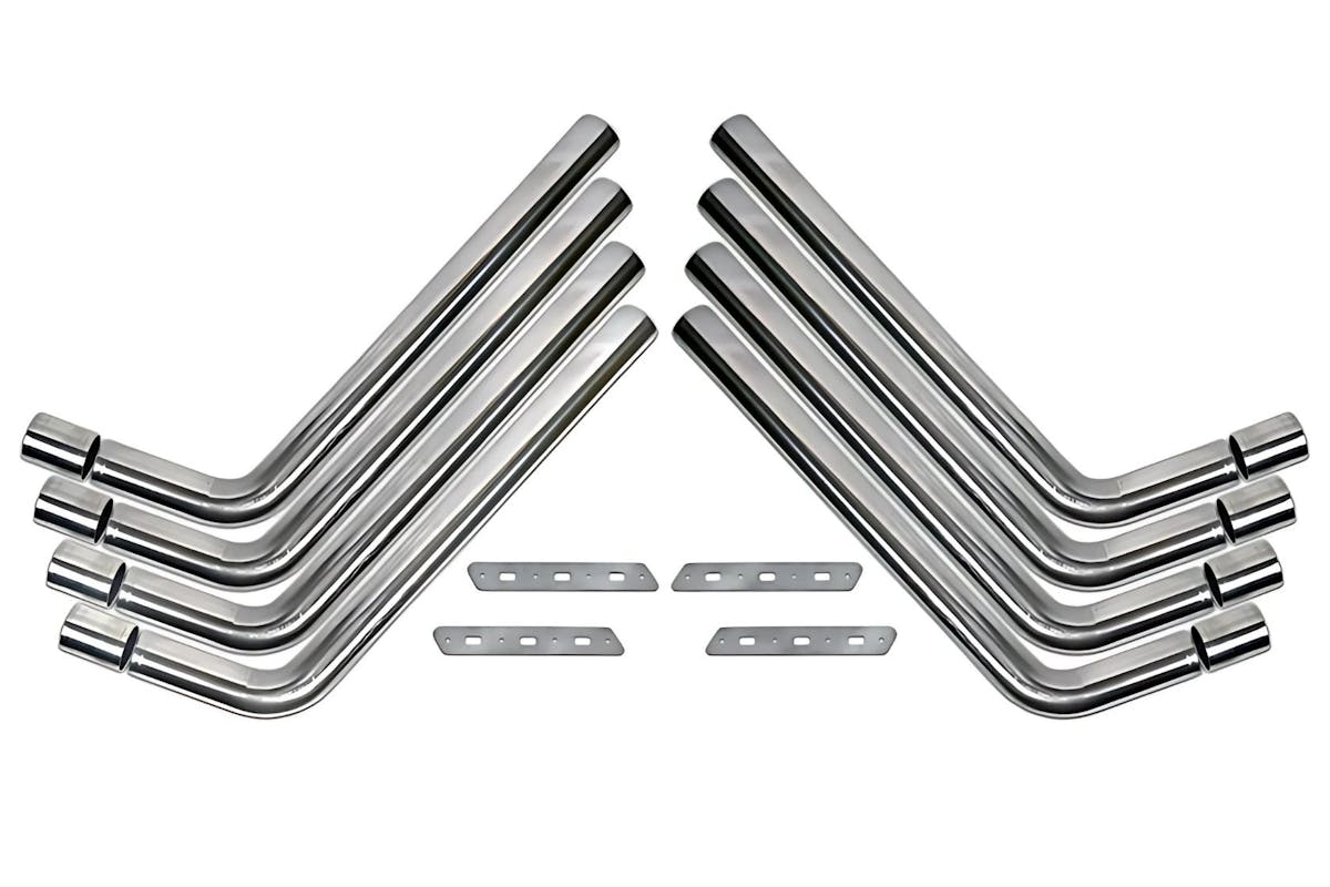 stainless zoomie header kit