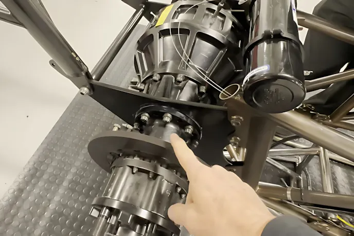 rear end of a top fuel dragster