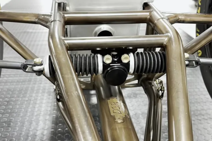 steering rack of a top fuel dragster