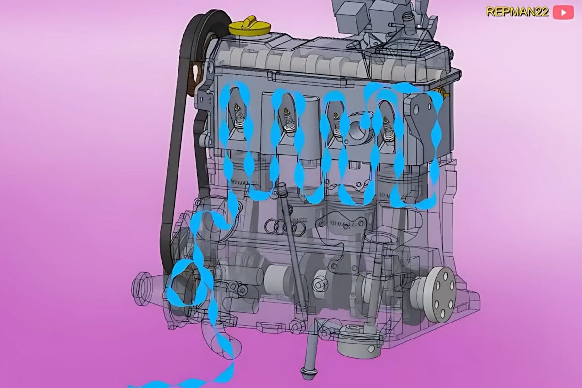 image of a cooling system of a car