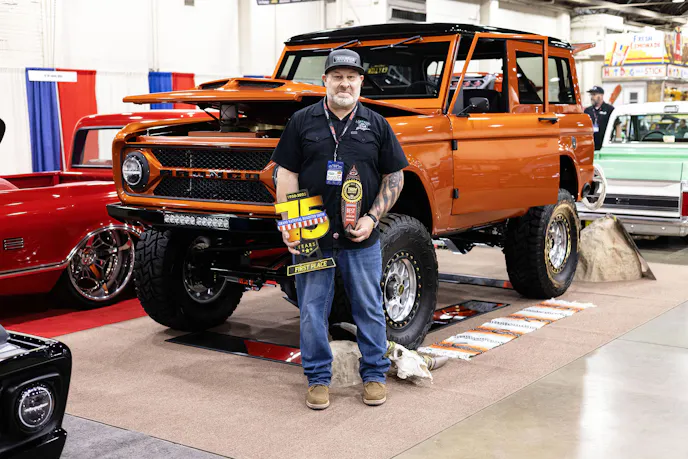 Jim McKay with his 1972 Bronco