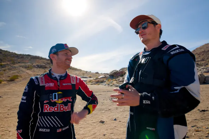 Both testers talking about the results