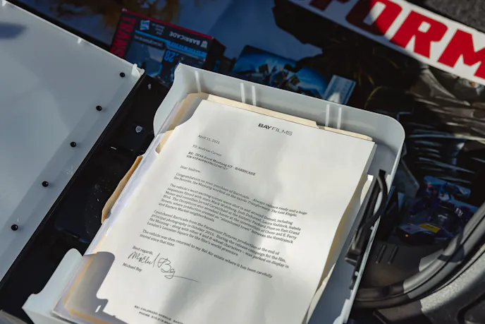 Michael Bay's Signature for Authentication 