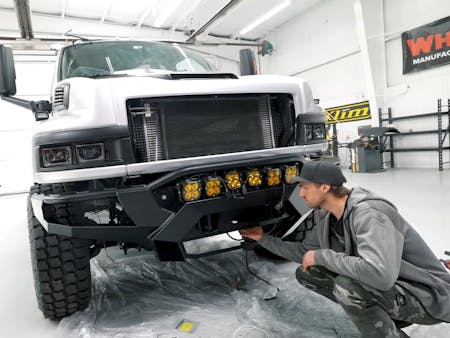 Bumper of a customized Chevy Kodiak C4500 Bumper of a customized Chevy Kodiak C4500