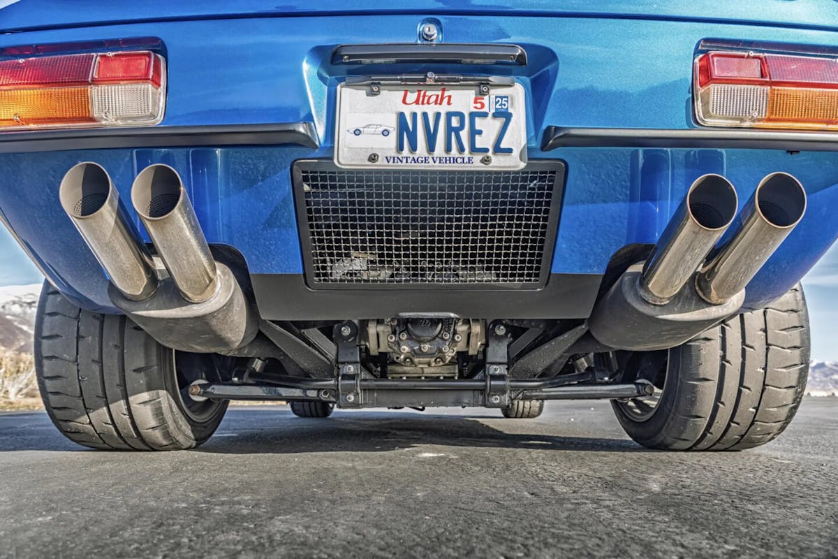 Exhaust of a 1973 DeTomaso Pantera L