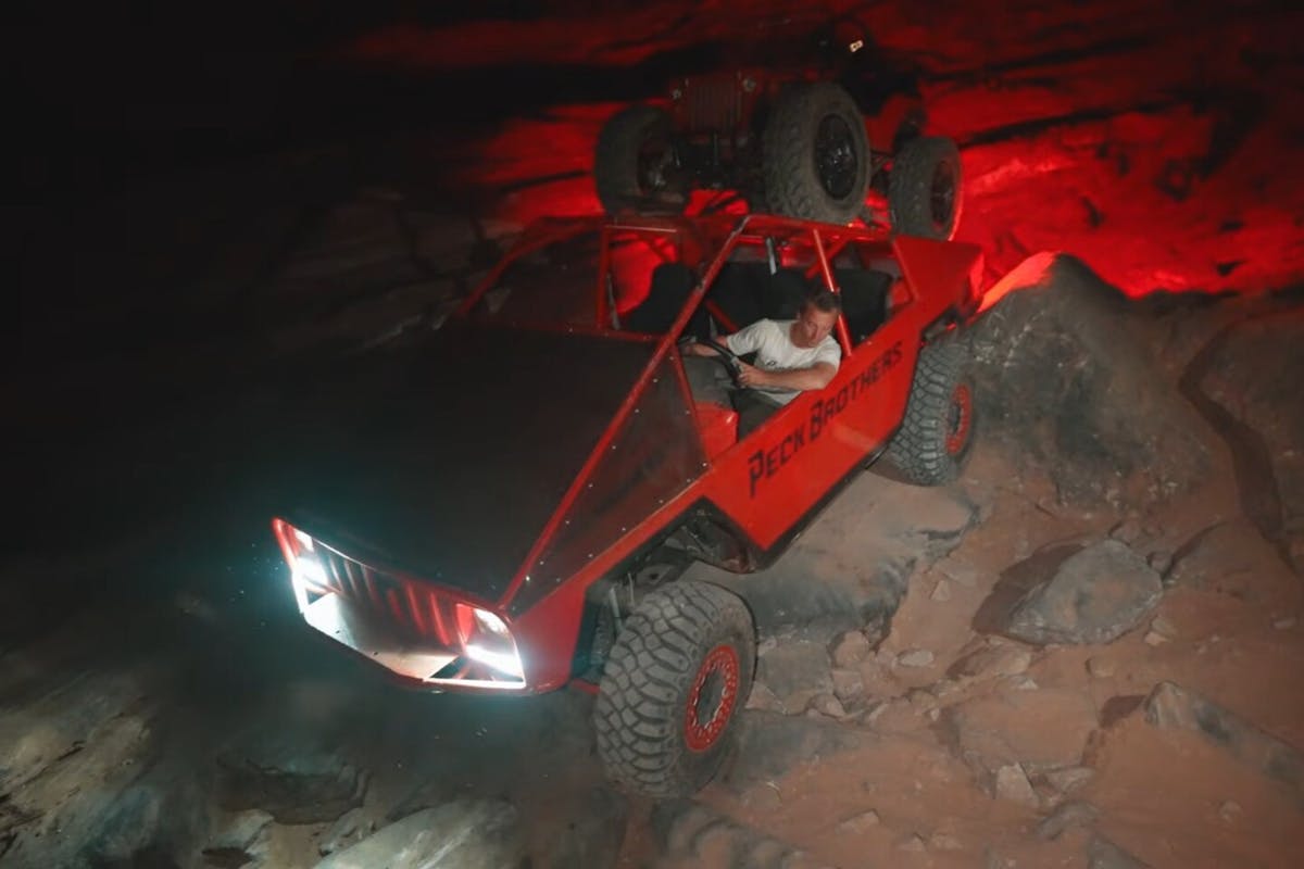 Cybertruck on an off-road trail