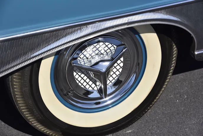 Wheels of a 1957 Chevrolet El Morocco