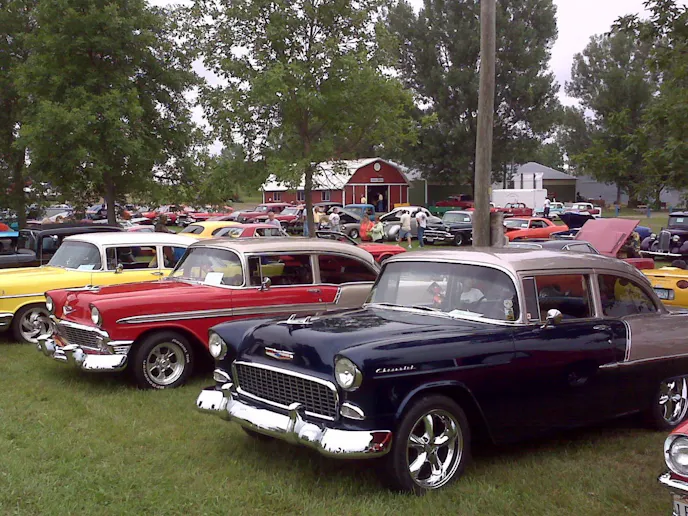 See Some Chevrolets Throughout The U.S.A.: Classic cars at a car show