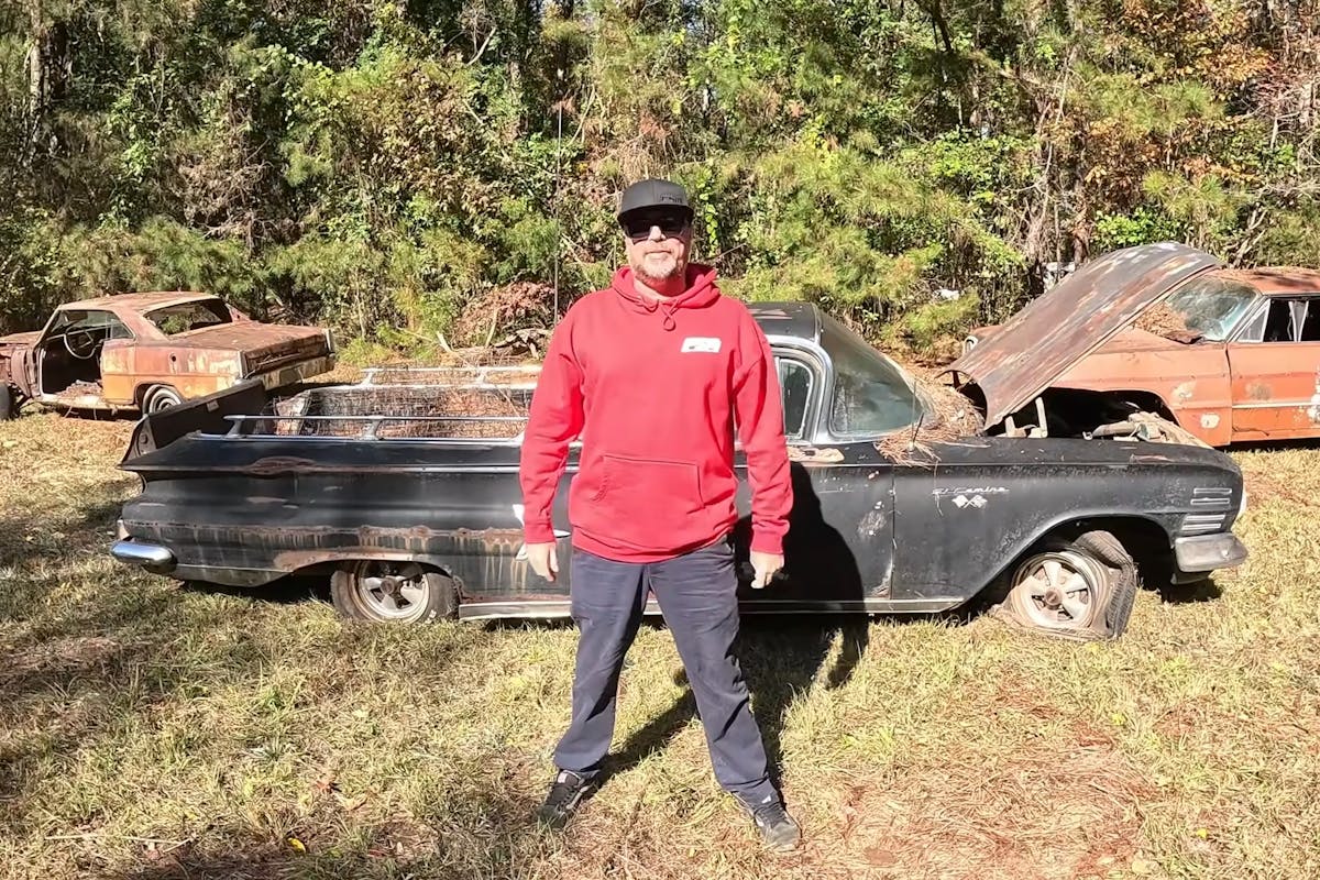 Mike Finnegan and an old 1960 El Camino