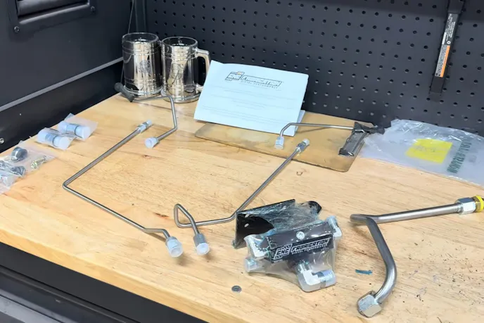 CNC Fabrication 4 line four line feed kit for 6.0 power stroke