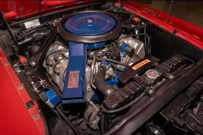 Engine of a 1969 Ford Mustang Boss 429 Fastback