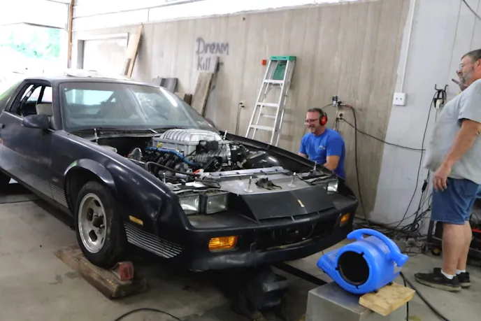 Dodge Hellcat with Supercharger on the Dyno