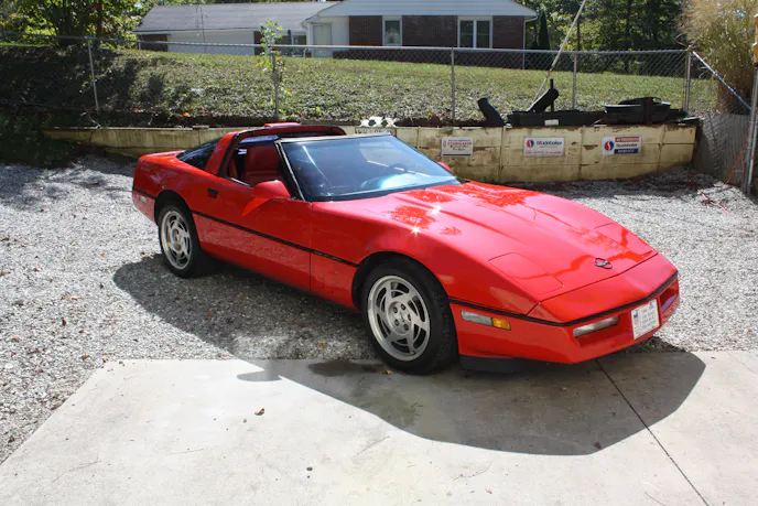 1990 Red C4 Corvette