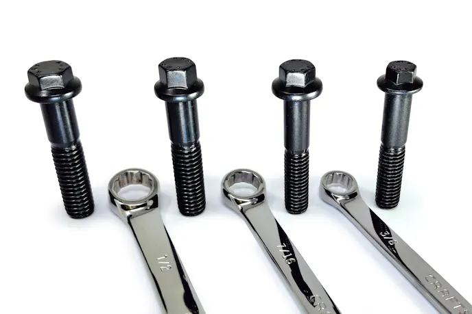 black reduced wrenching bolts by ARP