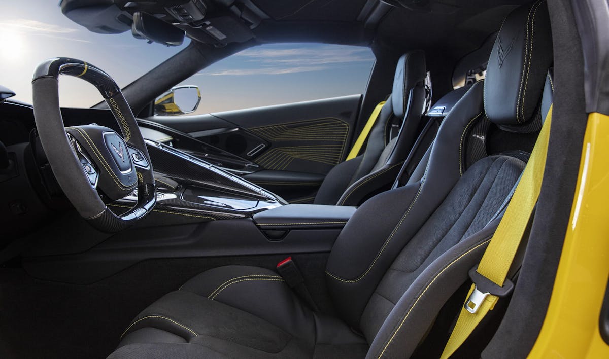 Interior of a 2025 corvette Zr1