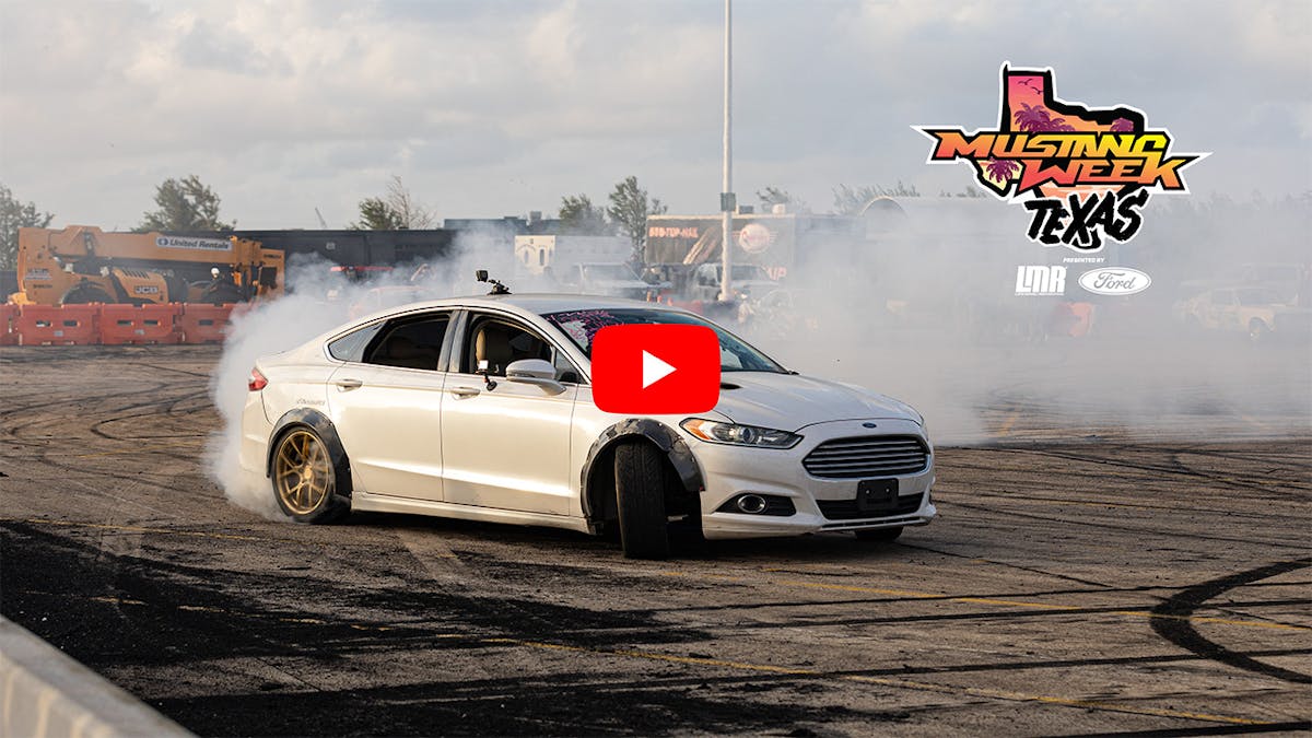 Fusion drifting in parking lot