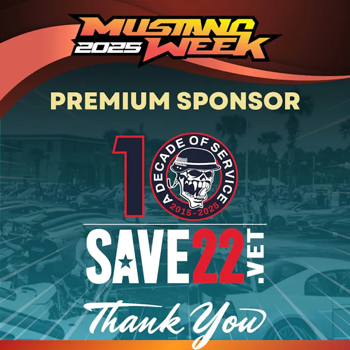 Save 22 Mustang week Graphic