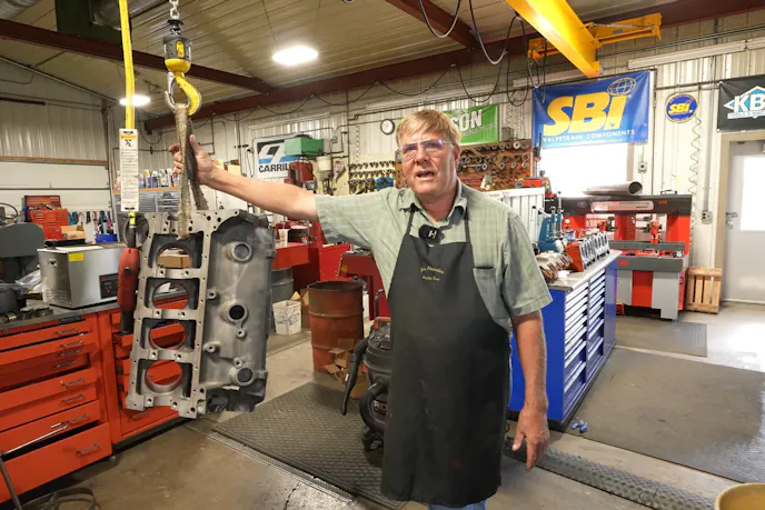 Jimmie Wolfrum of Jim's Automotive Machine Shop