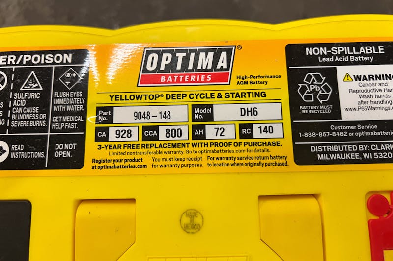 Optima YELLOWTOP DH6 Battery