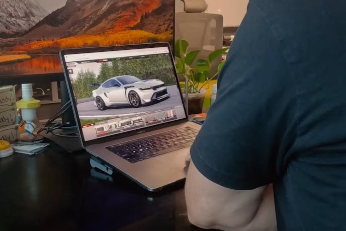 Vaughn Gittin Jr. Specing His New Ford Mustang GTD