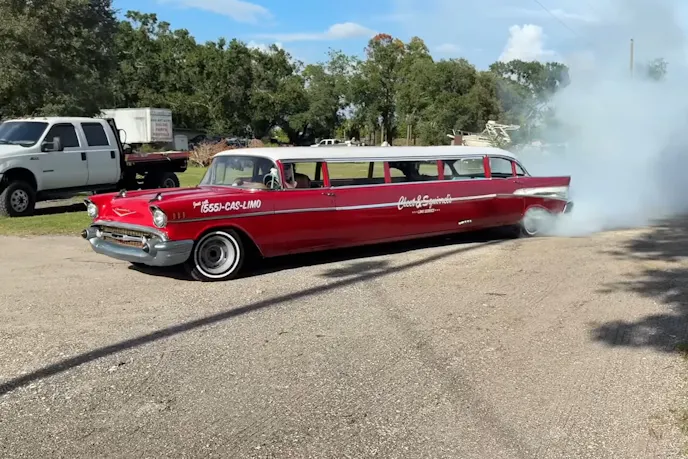 1957 bel air stretch limo