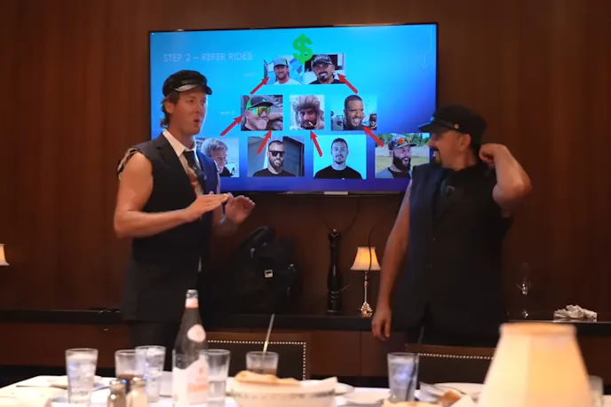 business presentation of cleetus and squirrel