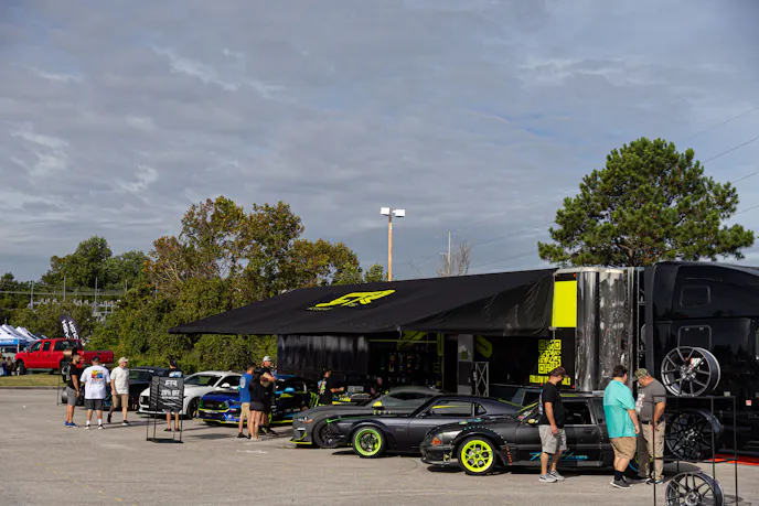 vendor display at Mustang Week Car show