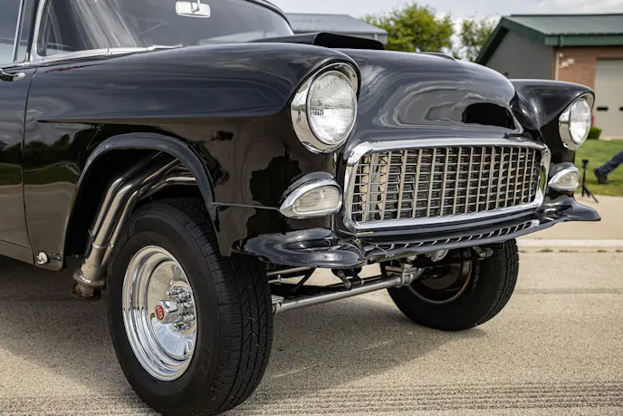 1955 Chevrolet 210 Sedan Gasser Front View