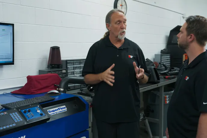 Bert explaining cold air intakes