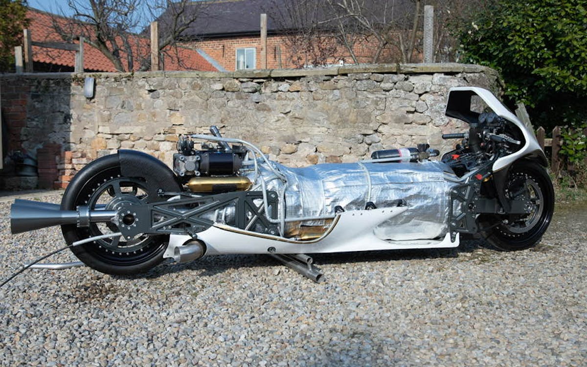 Rocket Bike, steam, thrust, Graham Sykes, motorcycle