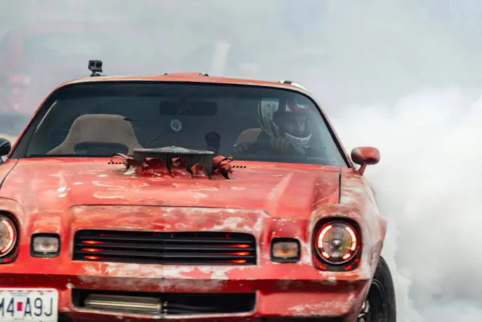 burnout Camaro