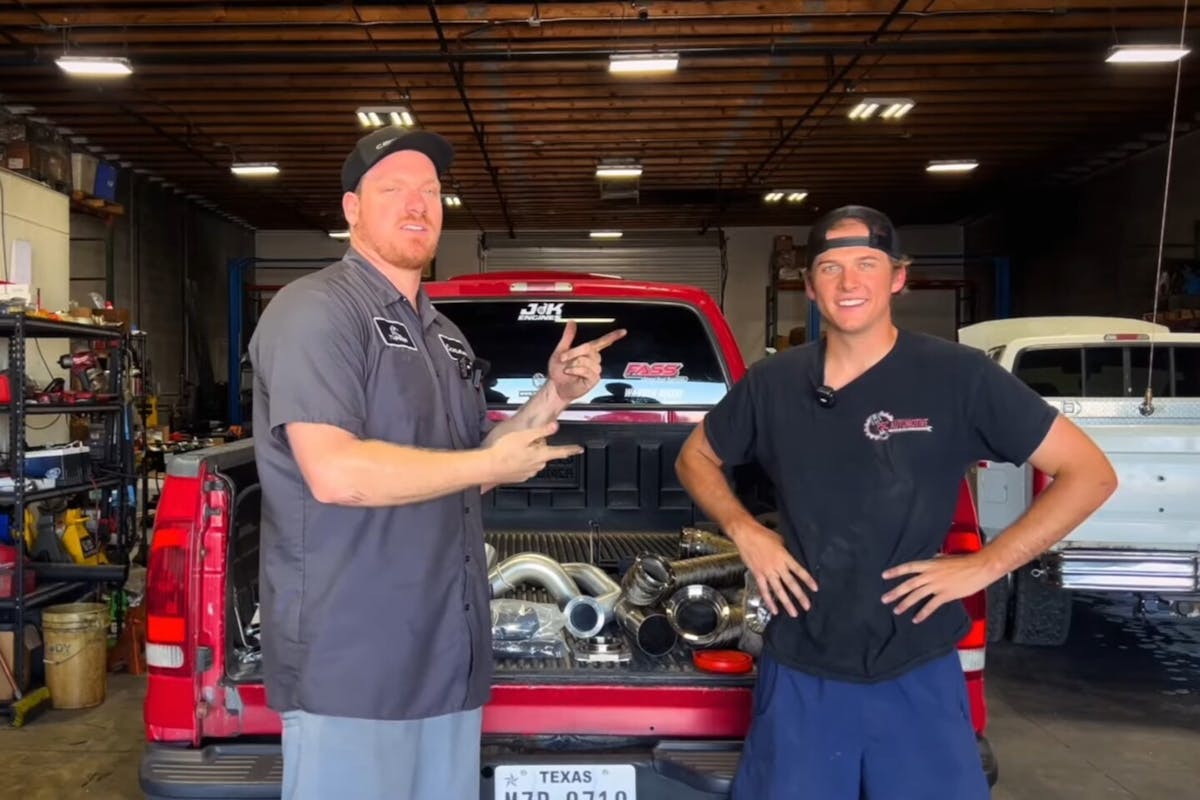 Cameron Lewis of KC Turbos and Joshua of Powerstroke Central