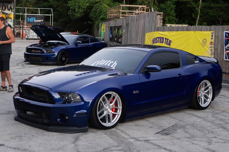 Blue S197 Mustang