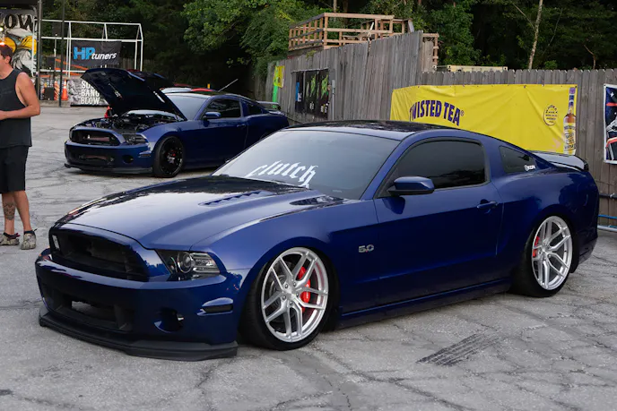 Blue S197 Mustang