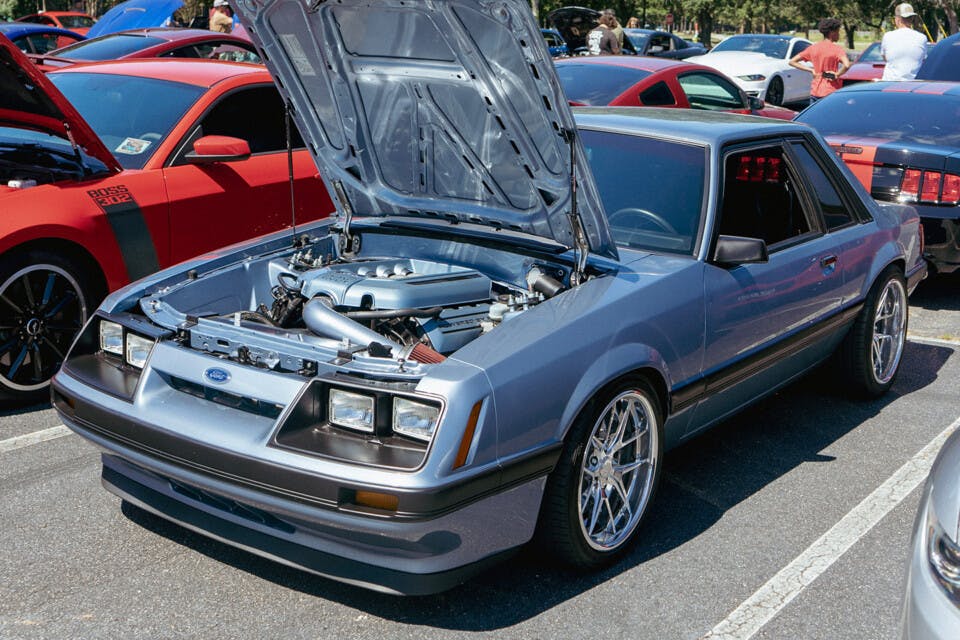 Blue Foxbody Mustang