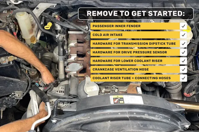 Pusher Coolant Reroute Initial Process