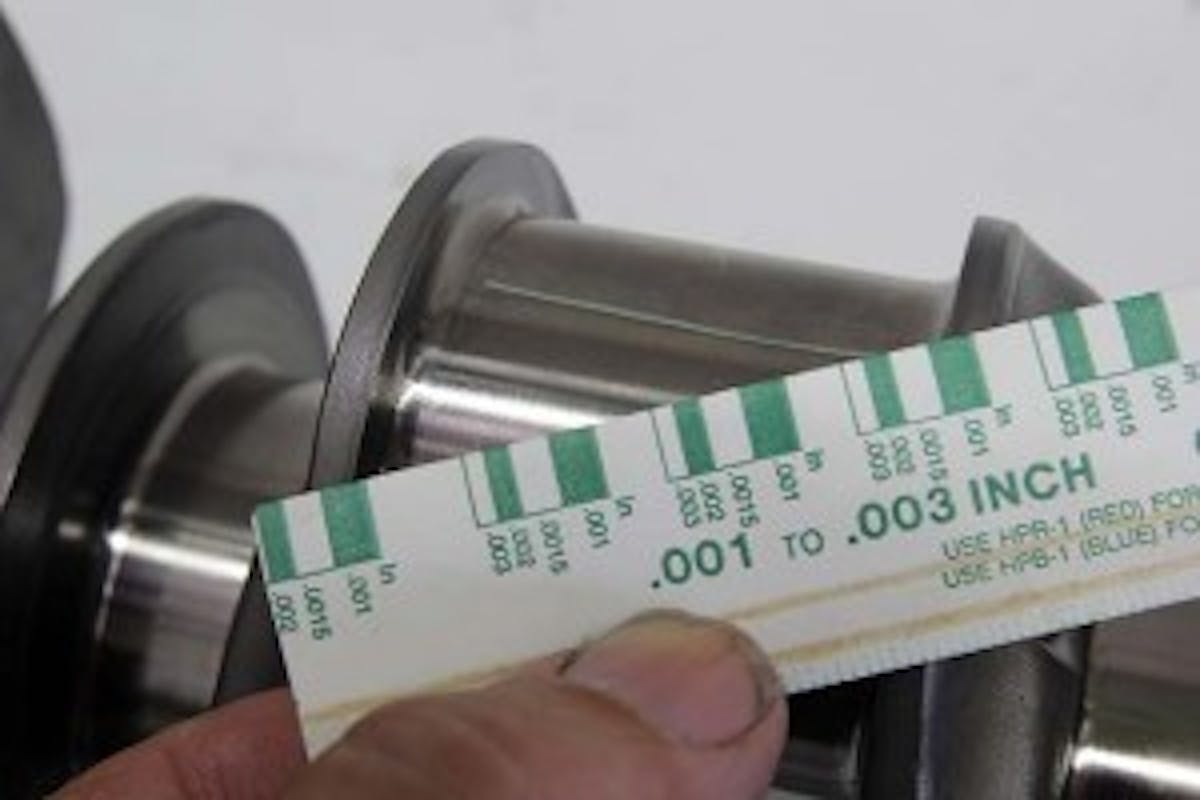 There are some enthusiasts who will argue this point, but we don’t consider Plastigage to be a precision measurement device. This tool can be used when nothing else is available, but in our experience, this tool is extremely inconsistent with variations of well over 0.001-inch compared to using a calibrated dial bore gauge and a micrometer.