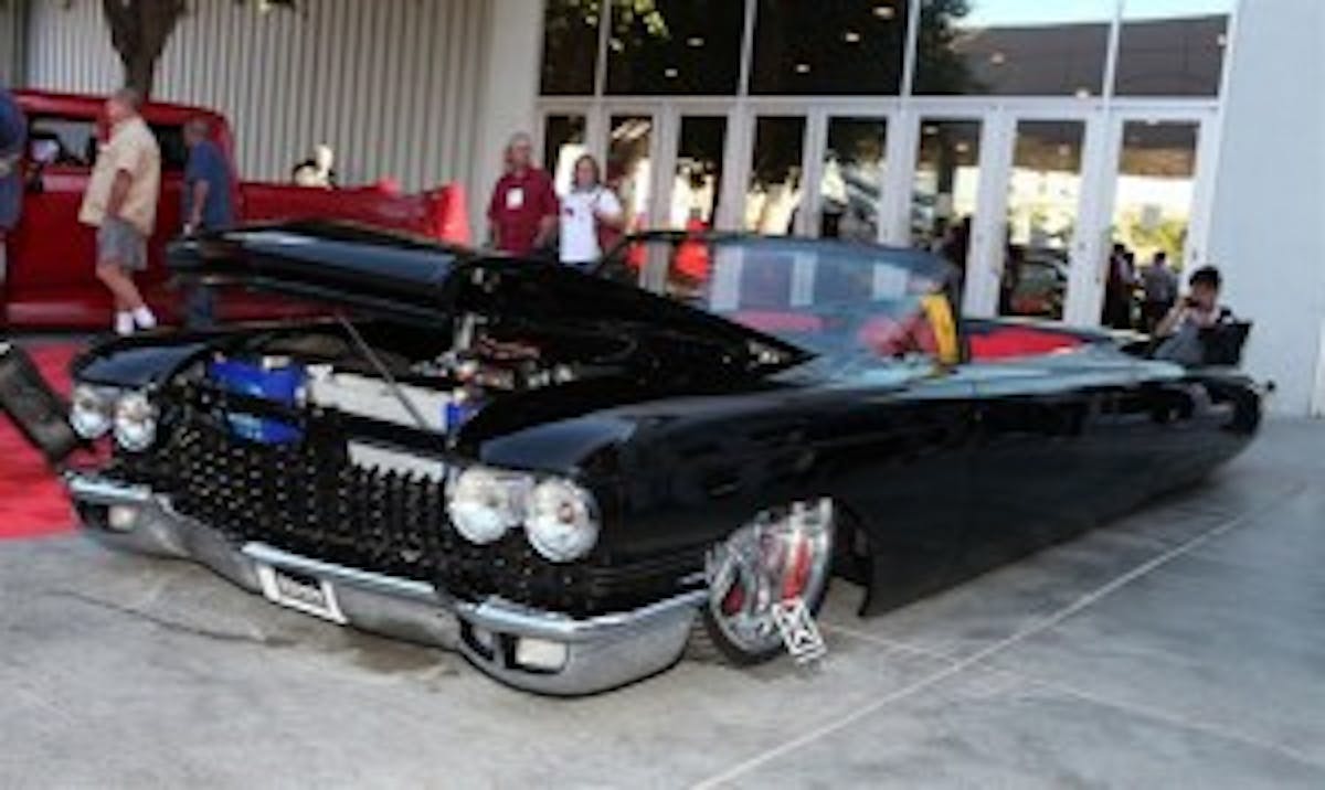 The 1960 "Cruella Deville" Cadillac built by Justin Carrillo.