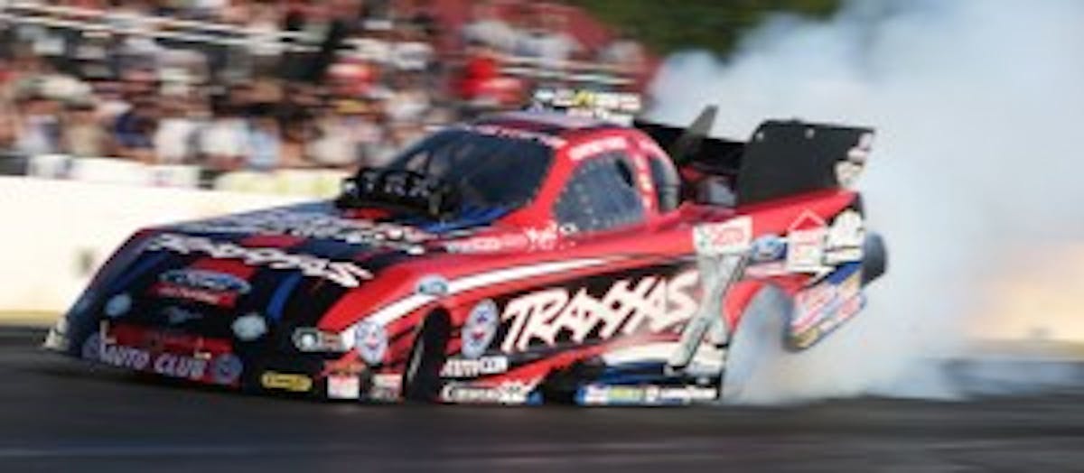 Courtney Force racked up her second win of the year by beating her dad in the final round of the inaugural North England Nationals. (Photo courtesy NHRA.com)
