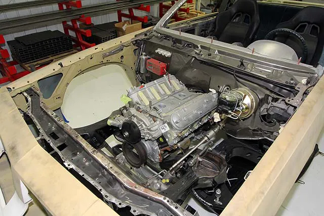 This is only a mockup engine. Bryde plans to power the Cutlass with a 6.2 liter LS plumbed to twin turbos. Expected output will be around 700 horsepower. It’s not the crazy 1,000-plus numbers we are starting to hear thrown around these days, but Bryde wants to keep the power driveable so that the car will be competitive in events like the Optima Ultimate Street Car Invitational.