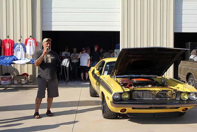Automotive personality Lou Santiago served as emcee and gave away a ton of door prizes.