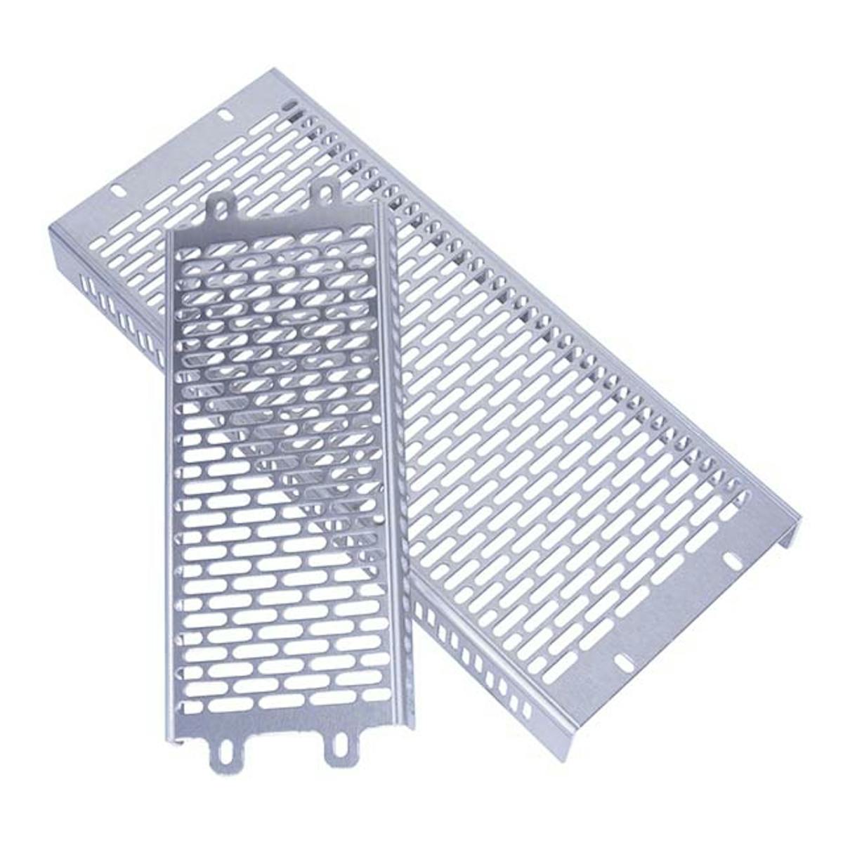 The guards are fabricated from 1/8-inch aluminum to provide good protection without adding excess weight.