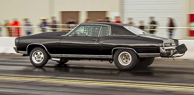 The 1970 Monte Carlo that Jeff Ferguson built for campaigning Hot Rod's Drag Week.